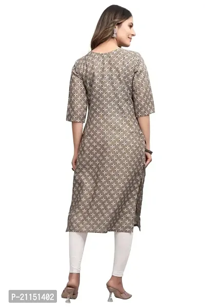 Mavenclad Women's Printed Cotton Blend Regular Fit Lightweight Casual Wear Feeding Kurti (B-F-223)-thumb3