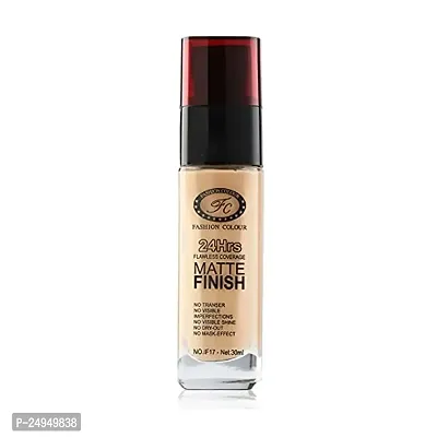 FASHION COLOUR Matte Finish Flawless Coverage Foundation Ii 24 Hours Coverage Foundatio Long Lasting, Waterproof, Full Coverage, Lightweight Foundation-thumb2
