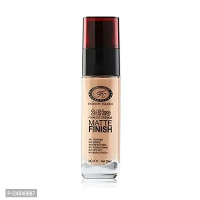FASHION COLOUR Matte Finish Flawless Coverage Foundation Lightweight Foundation-thumb2