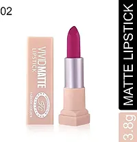 VIVID MATTE Lipsticks Moisturizing Smooth Soft High Impact Lip color Infused Long Lasting Lipstick Lip Makeup Waterproof Matte Finish-thumb1