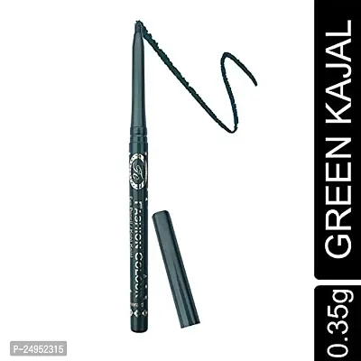 FFASHION COLOUR WATERPROOF KAJAL Long Lasting, Glossy Texture, Black-thumb3