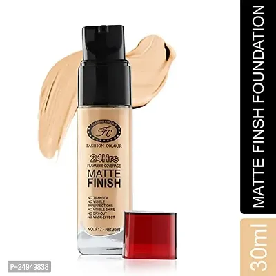 FASHION COLOUR Matte Finish Flawless Coverage Foundation Ii 24 Hours Coverage Foundatio Long Lasting, Waterproof, Full Coverage, Lightweight Foundation-thumb0