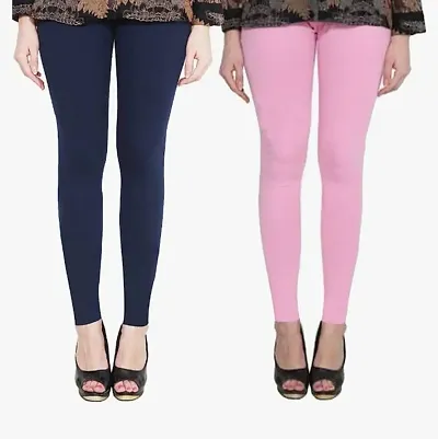 Fabulous Solid Leggings For Women Pack Of 2