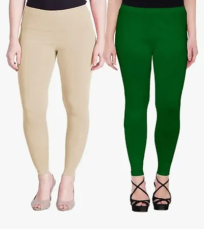 Fabulous Solid Leggings For Women Pack Of 2