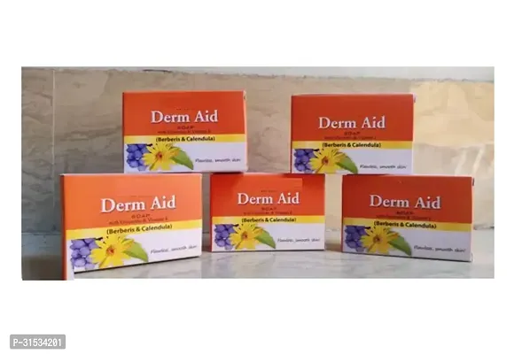 Sunny Herbal Derm Aid Soap with Glycerine Vitamin E Pack of 5