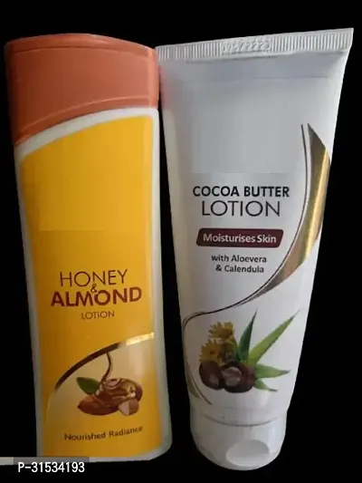 Sunny Herbls Honey  Almond Lotion 100 Ml and Cocoa Butter Lotion 100 Ml Pack of 2