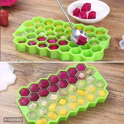 Silicone Honey Ice Cube Fruit Tray Green Pack Of 2