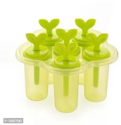 Plastic Reusable Kulfi Maker Moulds, Kulfi Maker for Children and Adults, Homemade Candy Mould, Popsicle Moulds and Ice Candy Maker- Green(1 Pcs-thumb2