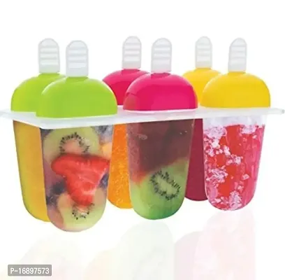 Plastic Reusable Kulfi Maker Moulds, Kulfi Maker for Children and Adults, Homemade Candy Mould, Popsicle Moulds and Ice Candy Maker- Multicolor(1 Pcs)-thumb0