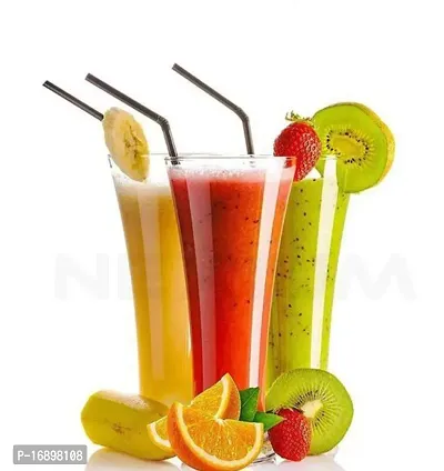 Plastic Stylish Glass for Water, Juice and Wine, Transparent Serving Glass For Kitchen, Office-Clear(6 Pcs)-thumb5