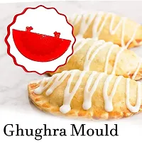 Plastic Dumpling Pie Maker Mould Dough Press Kitchen Tool For Ghughara Samosa Laddu And Kachori Multicolor 4 Pieces-thumb1