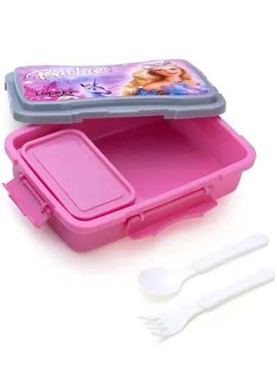 Cartoon Printed Airtight Lock And Fit Lunch Box For School