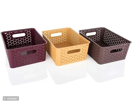 Great Storage Solution for Kitchen Supplies Such as Food Packets, Flavors, Baking Supplies, Snack Bags, Boxed Foods-Multi(3 Pcs)