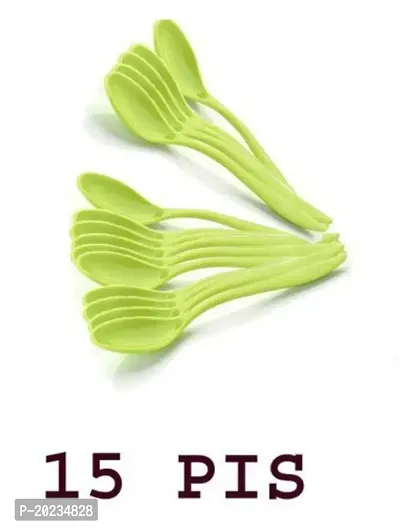ABS Plastic Serving Spoon Ladles Kitchen Utensil Set, Heat-Resistant Spoon Spatula Turner Scoop-Green