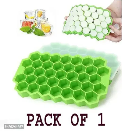 Silicone High Quality Food Graded Silicone Honey Ice Cube Tray  For Kitchen Easy Release, Flexible, Durable, Non-Taxis-Green(1 Pcs)-thumb0