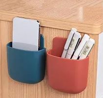 Plastic Storage Basket  for Kitchen  Home Organizer Box for Wardrobe, Fruits Vegetables, Toys, Stationary Item Multicolor(3 Pcs) And Free And Self-Adhesive Mobile Holder Key for Wall(2 Pcs)-thumb3