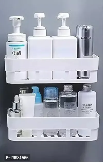 Wall Mounted Multi Use Bathroom Shelf, Combo-thumb3