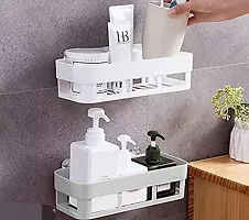 Wall Mounted Multi Use Bathroom Shelf, Combo-thumb4