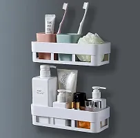 Wall Mounted Multi Use Bathroom Shelf, Combo-thumb3