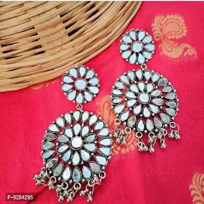 Fashion Oxidize Mirror Boho Look Party Wear Stylish Earring for Girls  Women