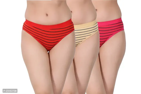 Comfortable Multicoloured Hosiery Panty Set For Women Pack Of 3