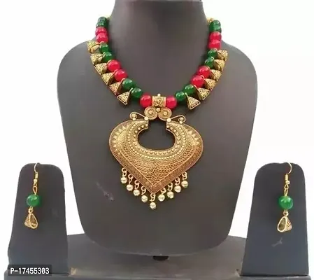 Stylish Multicoloured Alloy Jewellery Set For Women