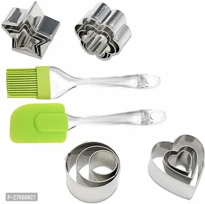 Wishku GN152 Silicone Bakeware Set 2 Pack Combo 1 Set Silicone Spatula Brush Set Kitchen Tool Set Multicolor-thumb0