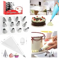 Wishku Cake Tools Round Easy Rotate Turntable and  8 Pcs Black Measuring Cups 3 pc Knife Set and High Quality Cake Smoother Kitchen Tool Set Multicolor-thumb3