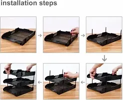 Wishku 3 Compartments plastic Tray Blue-thumb3