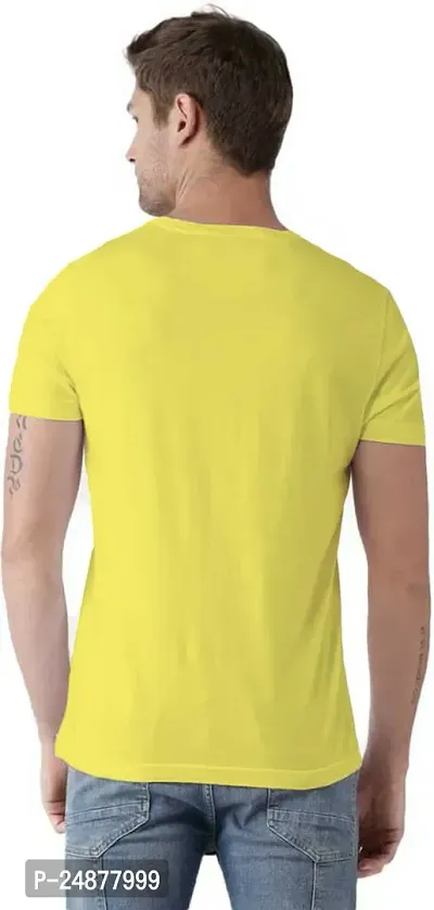 Elegant Yellow Cotton  Tshirt For Couple-thumb2