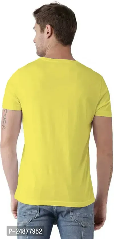 Elegant Yellow Cotton  Tshirt For Couple-thumb2