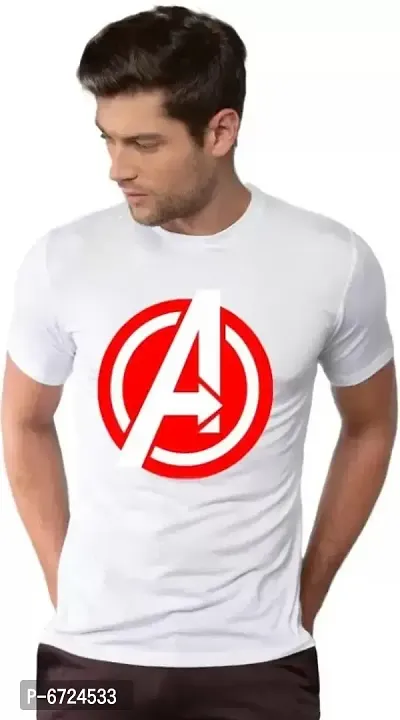 Trendy Cotton Avengers Printed White T Shirts For Men