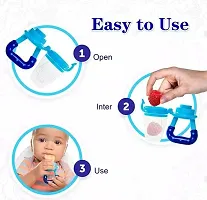 Silicone Food/Fruit Nibbler, Baby Food and Fruit Feeder Pack of 2-thumb1