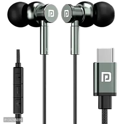 Portronics Conch Tune C Wired Earphones With Type C Connector, 1 pc-thumb0