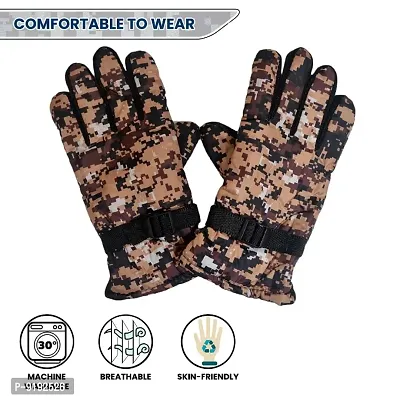 Stylish Winter Woolen Gloves for Men and Women (1 Pair) Multicolor-thumb5