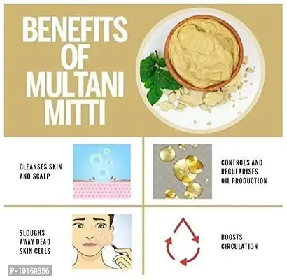 Naturehut Multani Mitti Powder Form| For Face Pack And Hair Pack| 500 Grams-thumb2