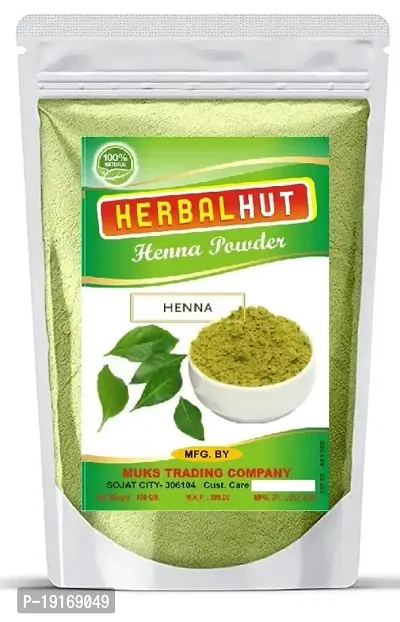 Herbulhut Naturals 100% Pure Henna Powder for Hair Colour (Mehandi) | for Hair, Hands  Feet? (100 GM)-thumb0