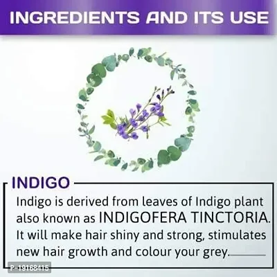 Naturehut Indigo Powder (Indigofera Tinctoria) Organic For Hair Pure Neel Powder For Natural Hair Colorant Black/Brown Hair  Beard Dye/Color-thumb5