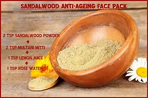 Naturehut Multani Mitti Powder, Chandan Powder| Multani Mitti Powder for Hair  Skin Care|Sandalwood Powder Face Pack for Glowing skin, Face Masks, Facials and Skin Care| Pack of 2 | 1Kg-thumb1