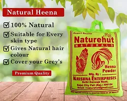 Naturehut Henna Natural Powder for Hair - 500 grams| Natural Conditioning  Anti-Dandruff | Control Hair Fall, Natural Henna Hair Colouring for Women and Men | Henna Powder for Hair Growth (Pack of 2)-thumb1