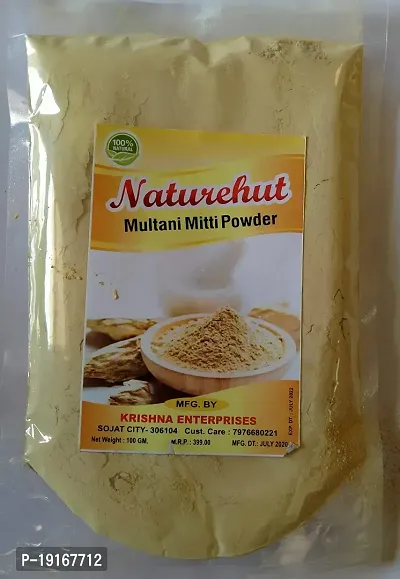 NATUREHUT Natural Multani Mitti Powder fullers earth multani mitti powder for face pack|Skin Whitening| Bentonite Clay organic|Face Pack Powder for Glowing Dry Skin| 2KG-thumb3