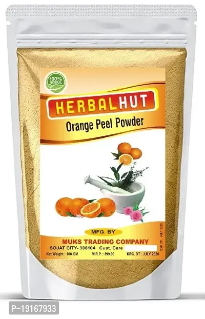 Herbulhut Naturals 100% Pure  Organic Orange Peel Powder For Face Skin Whitening? (100 GM)