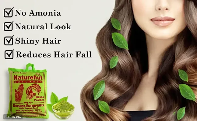 Naturehut Henna Natural Powder for Hair - 500 grams| Natural Conditioning  Anti-Dandruff | Control Hair Fall, Natural Henna Hair Colouring for Women and Men | Henna Powder for Hair Growth (Pack of 2)-thumb3