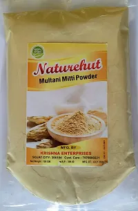 NATUREHUT Natural Multani Mitti Powder fullers earth multani mitti powder for face pack|Skin Whitening| Bentonite Clay organic|Face Pack Powder for Glowing Dry Skin| 2KG-thumb1