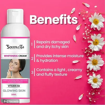 SOMWRITA Whitening Cream For Advanced Whitening  Brightening, Lightening Cream, Remove dark spot,remove acne,natural whitening PACK OF 1(50gm)-thumb0