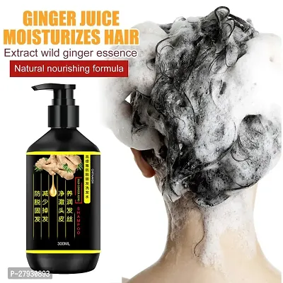 Black Ginger Hair Dye Instant Hair Growth Shampoo / Black Ginger Anti-Dandruff Shampoo For Healthy Scalp  Hair / Daily Use Shampoo / Damage Repairs / Scalp Nourishing Black Ginger Shampoo for Hair Gr