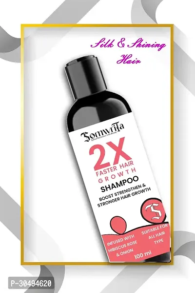 SOMWRITA 2X Faster Hair Growth With Hibiscus, Rose, And Onion - 100ml-thumb0