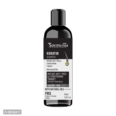 SOMWRITA's New Instant Anti-Frizz Therapy Smooth  Silk Keratin Shampoo For Men  Woman Use 100ml(Pack of 1)