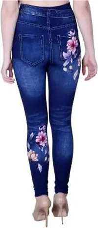 Jeans and Jegging for Women and Girl MOTI Maron Flower Print-thumb3