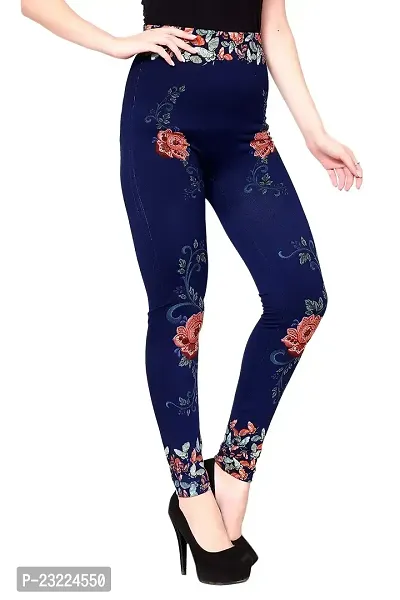 Jeans and Jegging for Women and Girl Lotus Print-thumb3